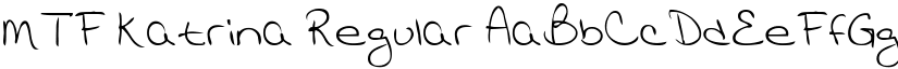MTF Katrina Regular font