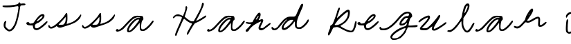 Jessa Hand Regular font