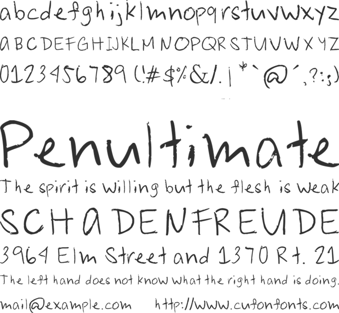 Joshua Senapelo Font font preview
