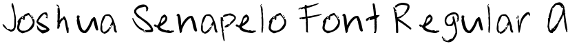 Joshua Senapelo Font Regular font