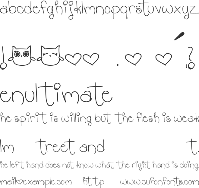 MTF Hooty Coo font preview