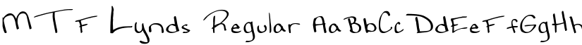 MTF Lynds Regular font