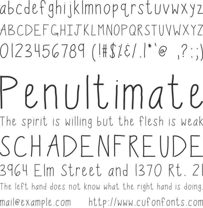 KBWiggleWorm font preview
