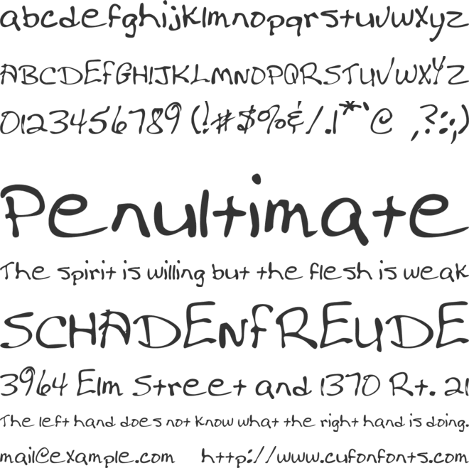 MTF Donna font preview