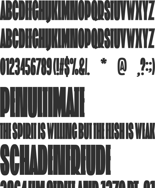 ST Extravalligator font preview