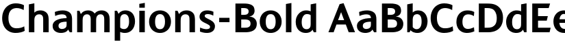 Champions-Bold font