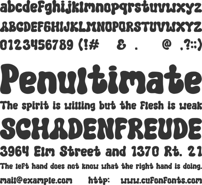 Hony Moon font preview