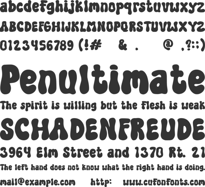 Crossock font preview