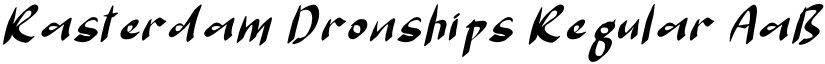 Rasterdam Dronships Regular font