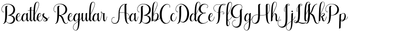 Beatles Regular font