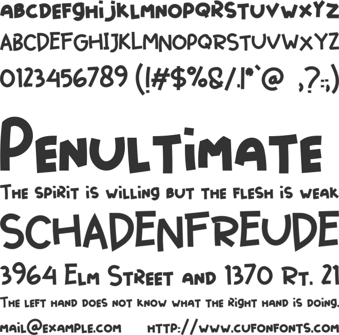 Boxiest font preview