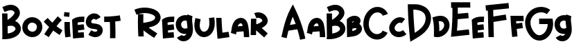 Boxiest Regular font