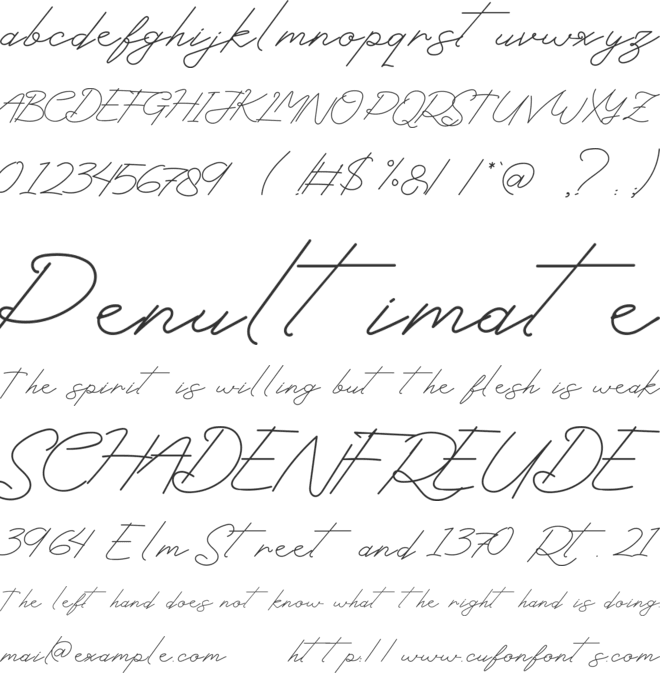 Botuna Merisa font preview