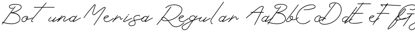 Botuna Merisa Regular font