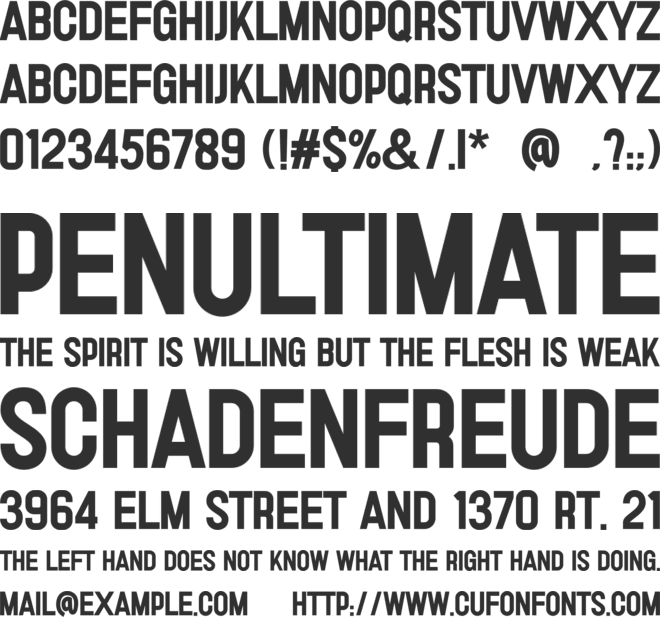 Ground font preview