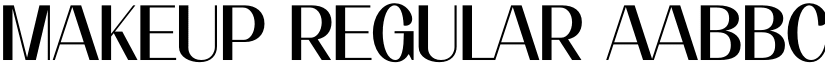Makeup Regular font