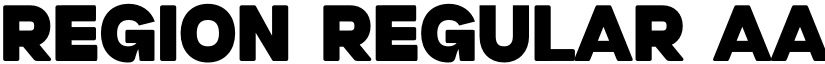 Region Regular font