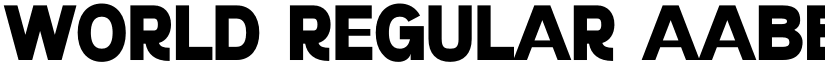World Regular font