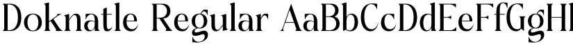 Doknatle Regular font