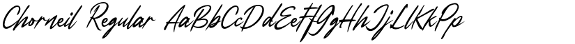 Chorneil Regular font