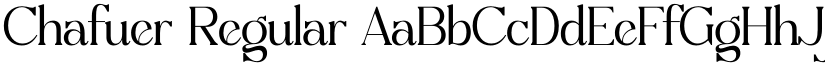 Chafuer Regular font