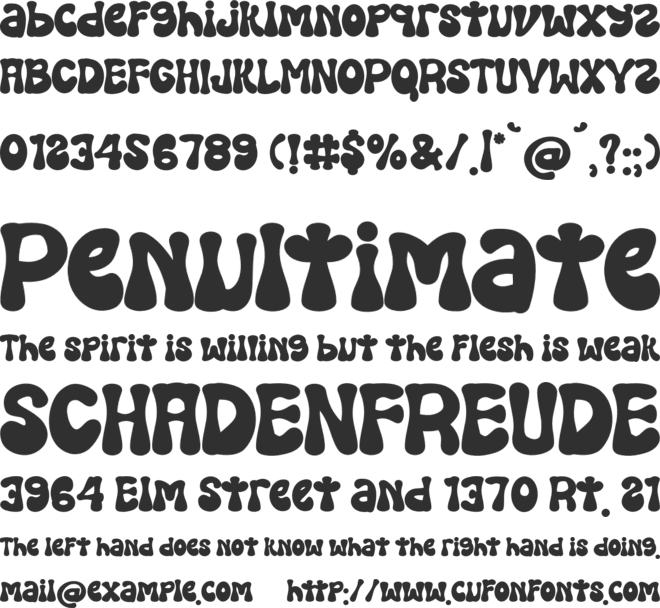 Shoese Flower font preview