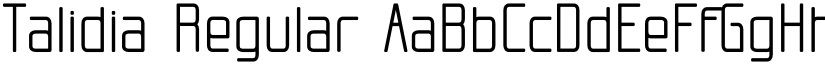 Talidia Regular font