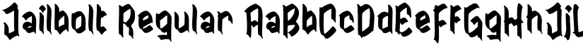 Jailbolt Regular font