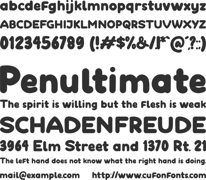 Playthings font preview