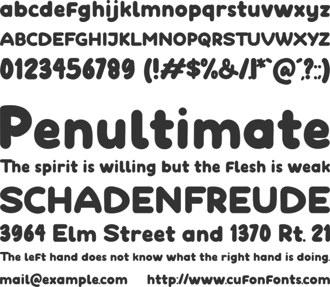 Playthings font preview