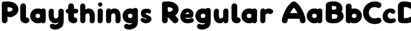 Playthings Regular font