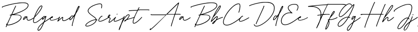 Balgend Script font