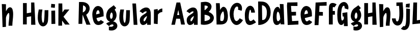 h Huik Regular font