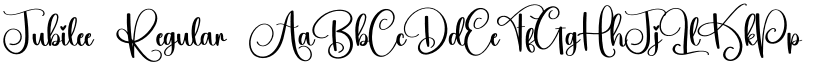 Jubilee Regular font
