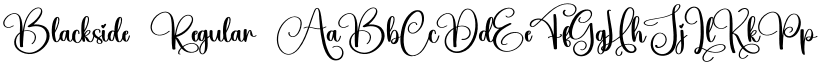 Blackside Regular font