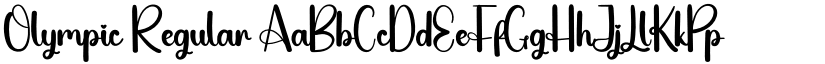 Olympic Regular font