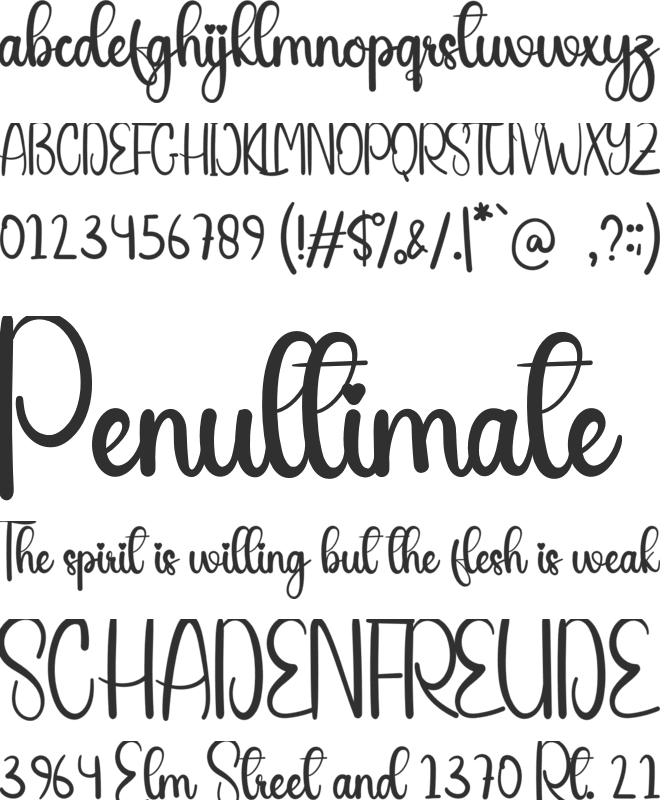 Beekeepers font preview