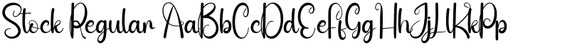 Stock Regular font