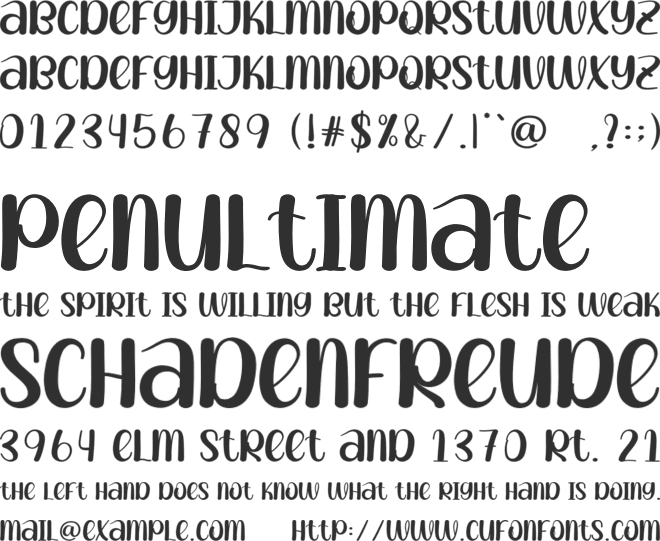 Orname font preview