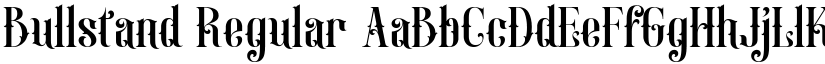 Bullstand Regular font