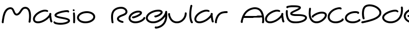 Masio Regular font