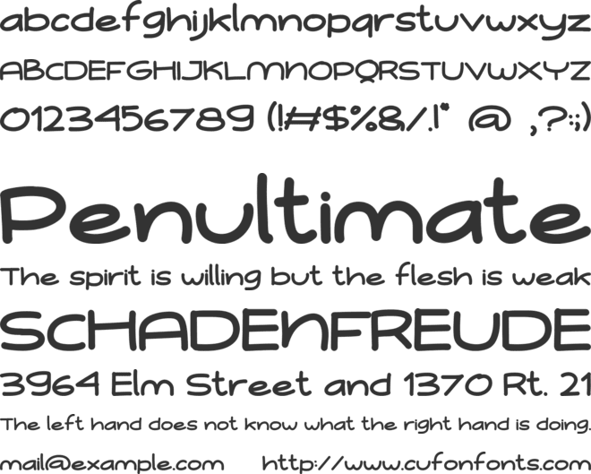 Mariyem font preview