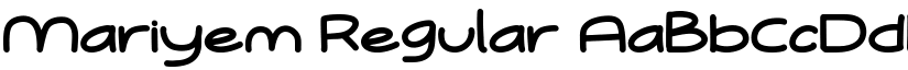 Mariyem Regular font