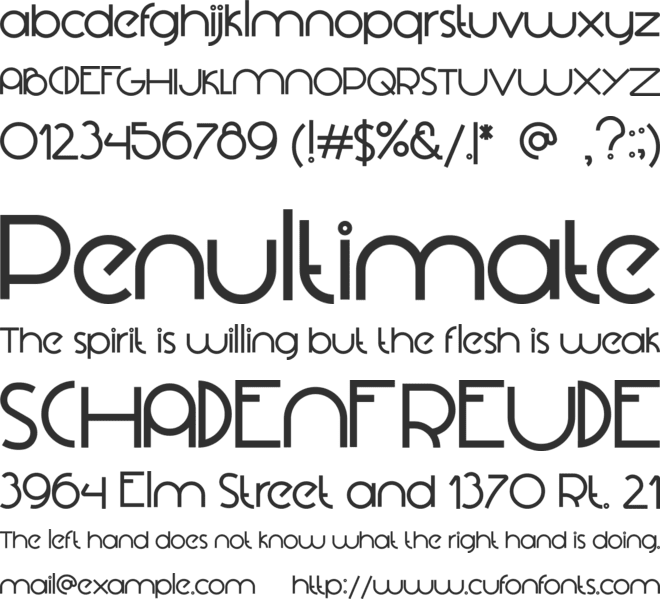 Loominaire font preview