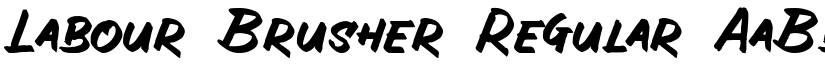 Labour Brusher font download