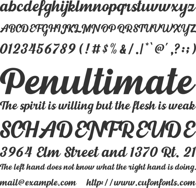 Ballitar City font preview