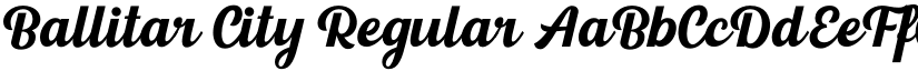Ballitar City Regular font