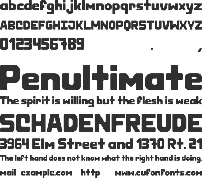 CHIDO font preview