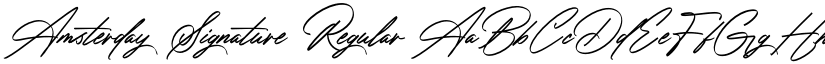 Amsterday Signature Regular font
