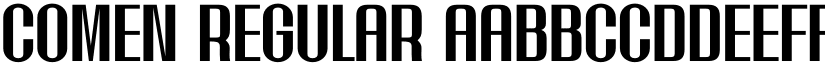 Comen Regular font
